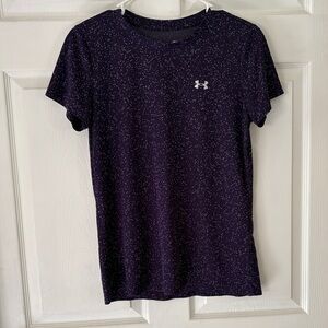 Under Armour Women's Dark Purple Speckled Tee medium